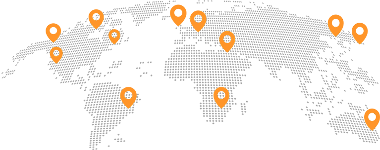 locations on a map