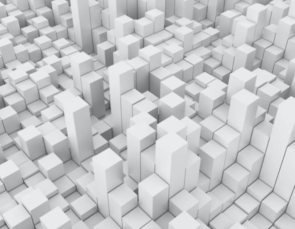 white building blocks