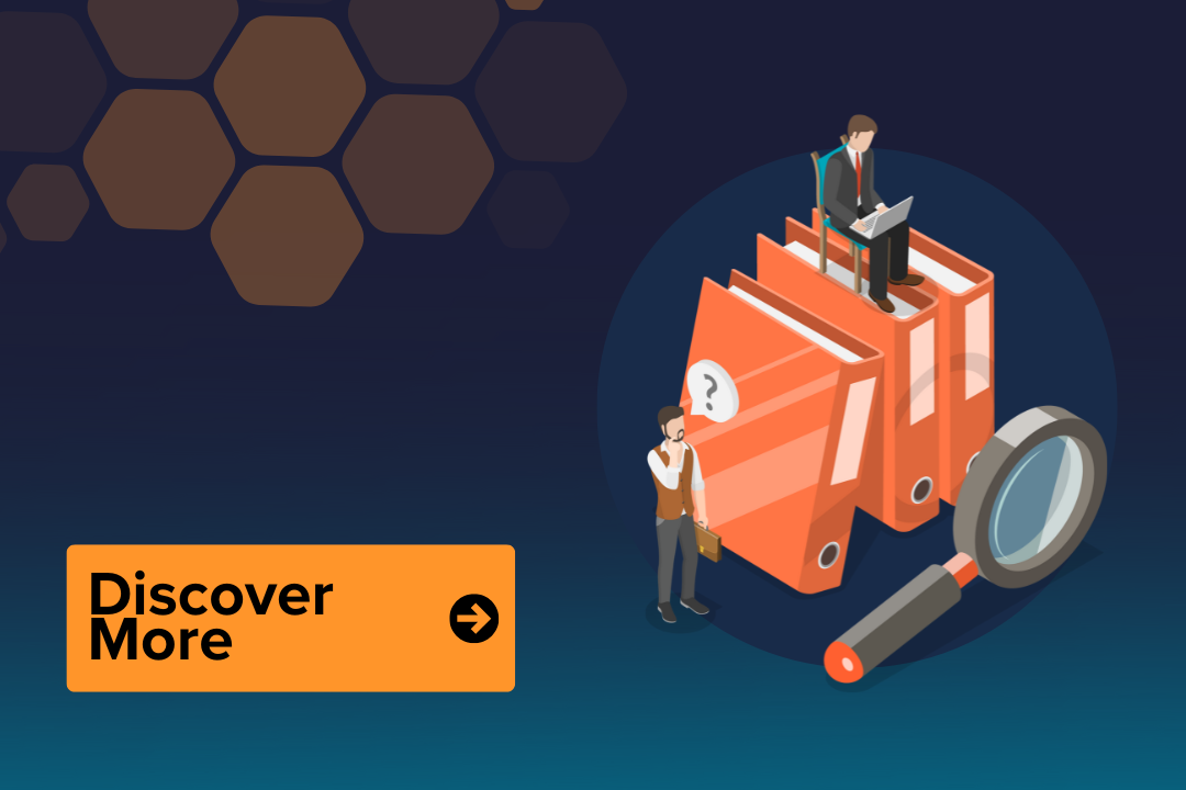 Blog image with '' and a cartoon of a stack of documents, with a man sitting on top and a man to the side with a question mark above his head.