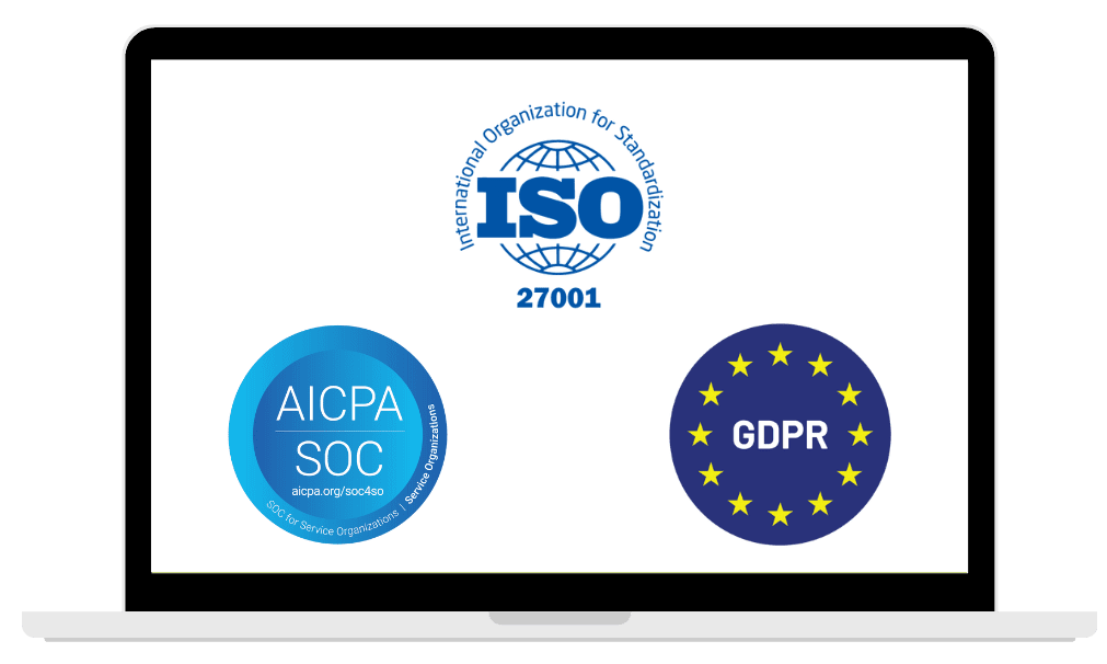 ISO SOC GDPR Logos